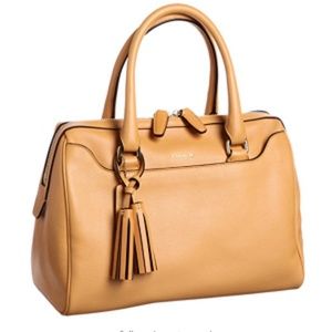 NWT COACH Legacy Haley Leather Satchel Mustard